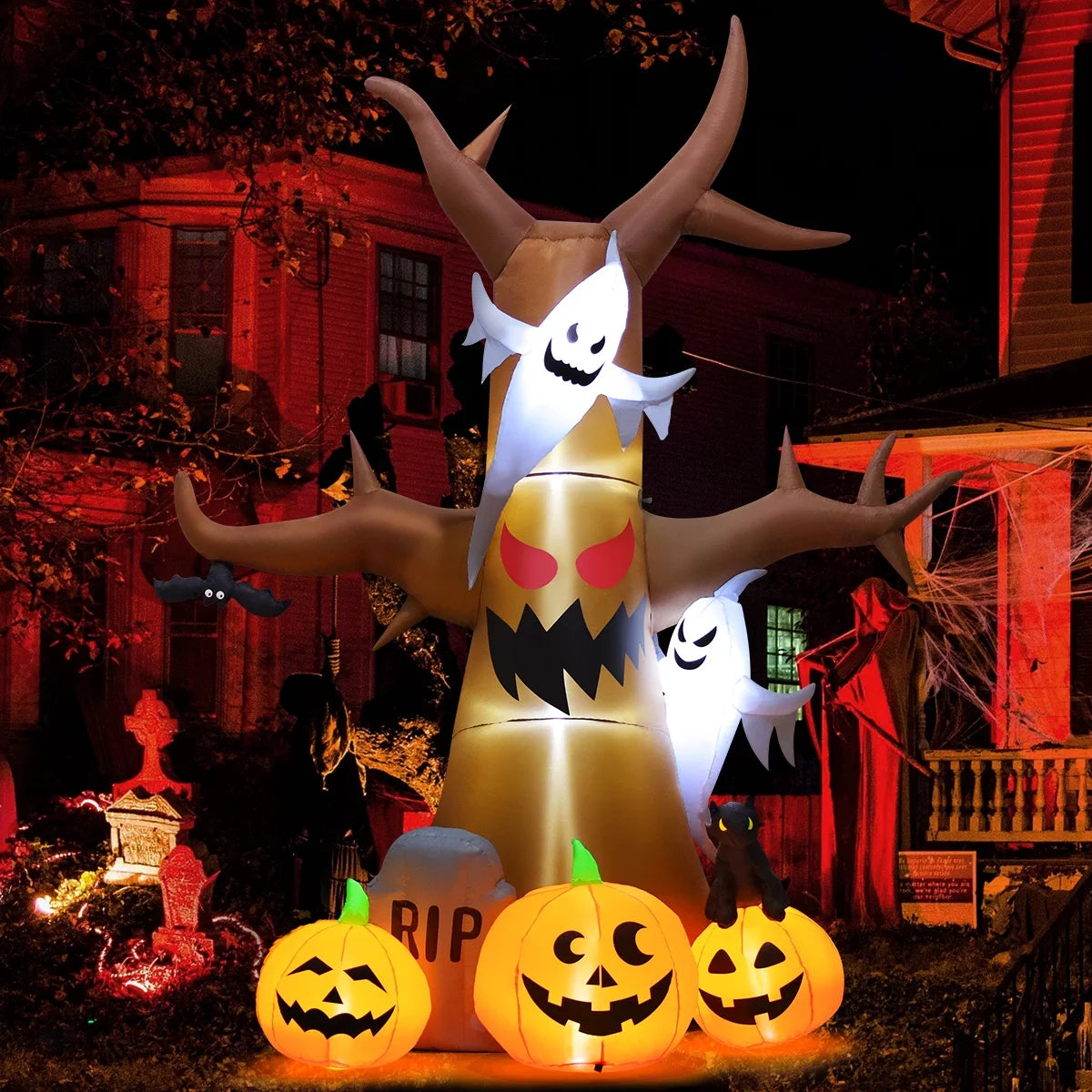 Halloween Inflatable 11.8 FT Inflatable Halloween Tree
