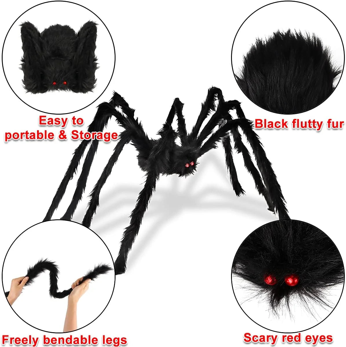 79 in Giant Spider Halloween Decorations Outdoor