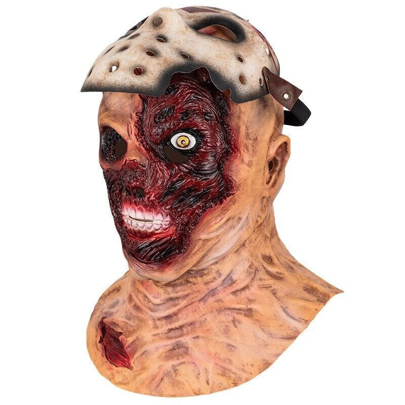 Halloween Mask Latex Head Set "Friday the 13Th" Jason Head 