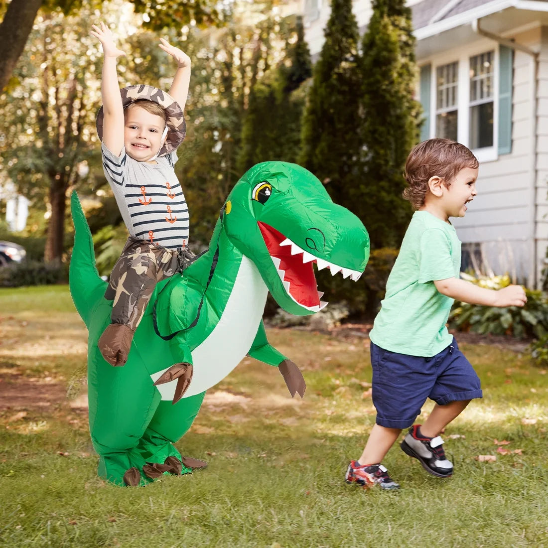 48 Inch Inflatable Dinosaur Costume for Kids