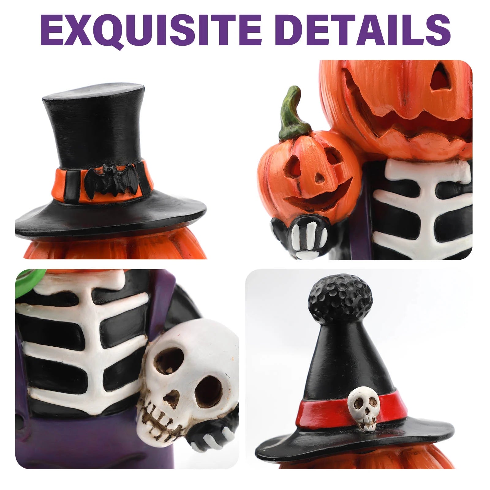 2 Pcs Light up Pumpkin Decorations, Tabletop  Decor with Color Changing Lights
