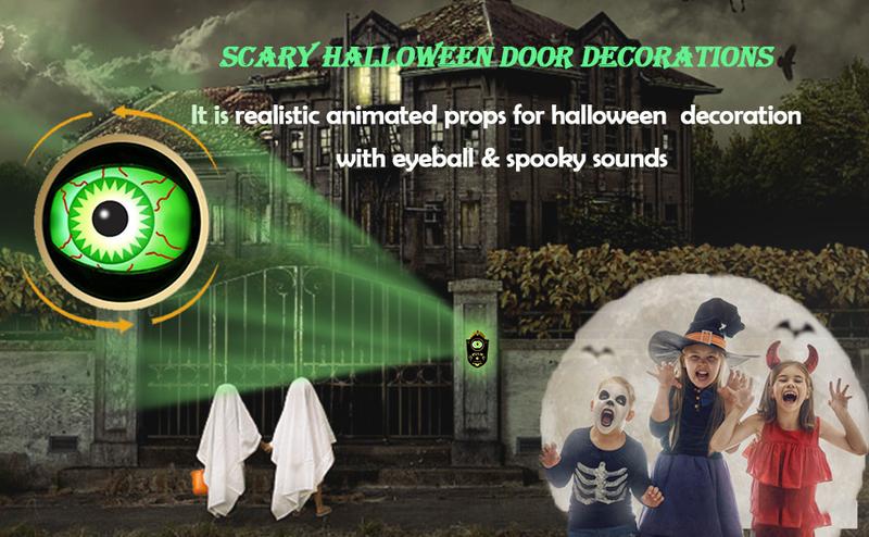 Scary Doorbell with Animated Eyeball