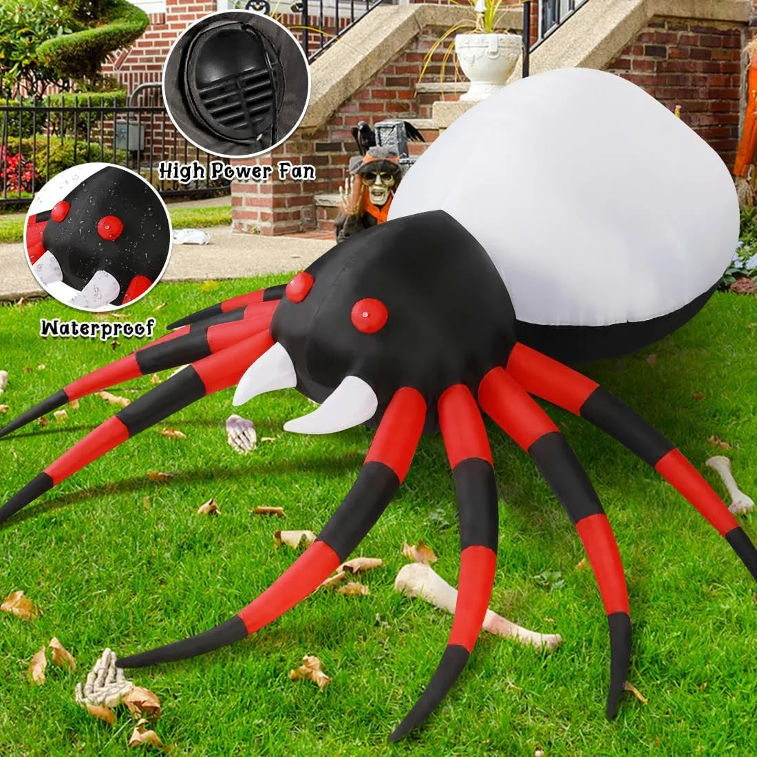 Halloween Inflatable 5 FT Halloween Spider Inflatable