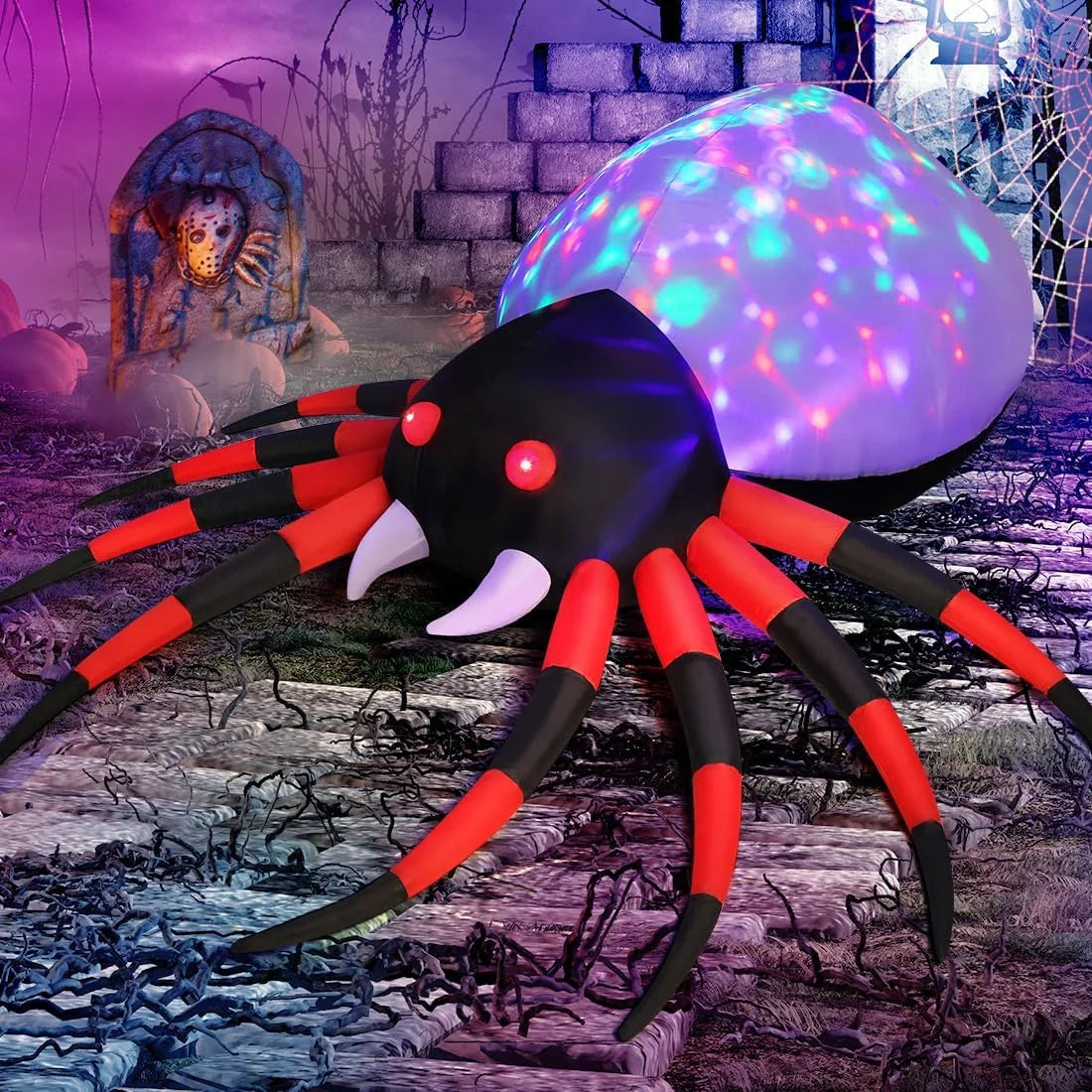 Halloween Inflatable 5 FT Halloween Spider Inflatable