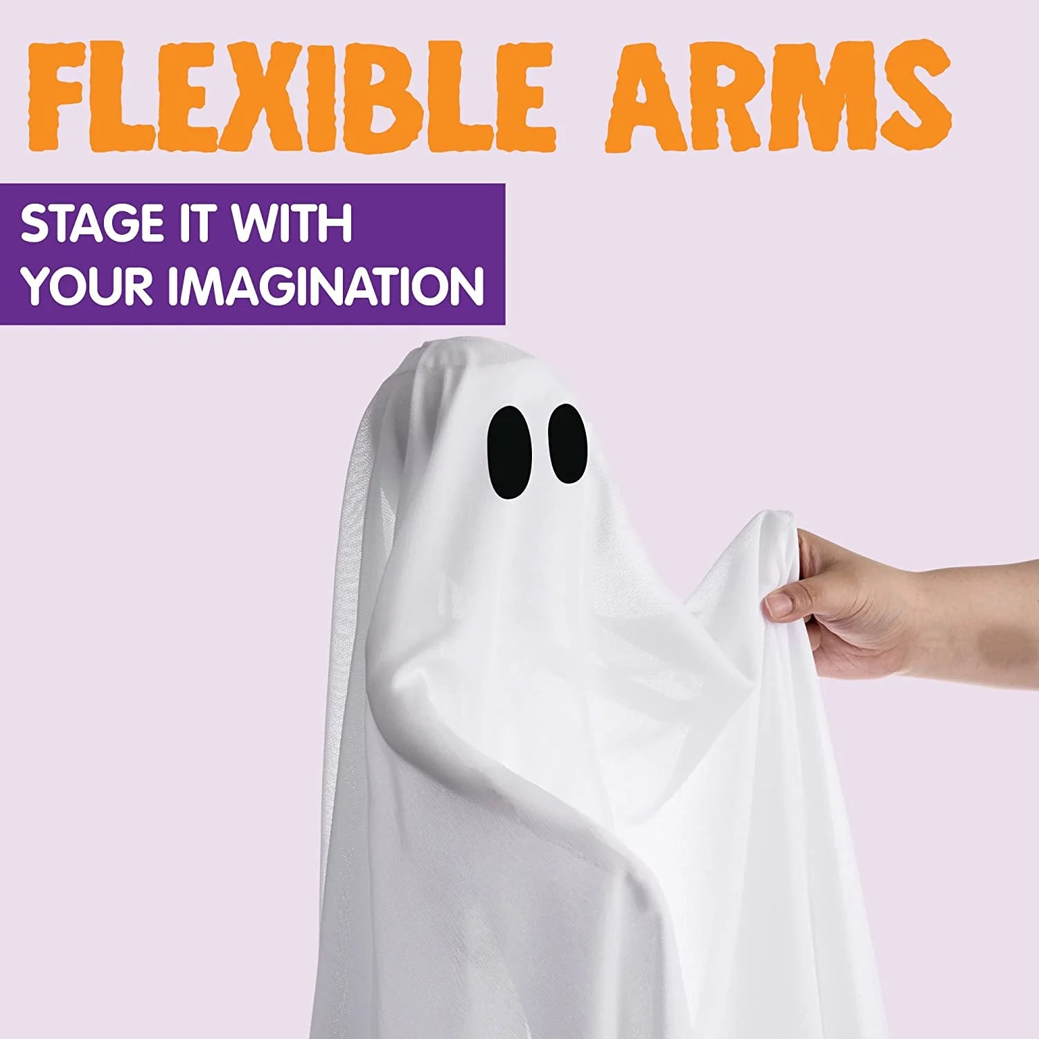 47” Light up Halloween Ghost Decor with Blue LED Light