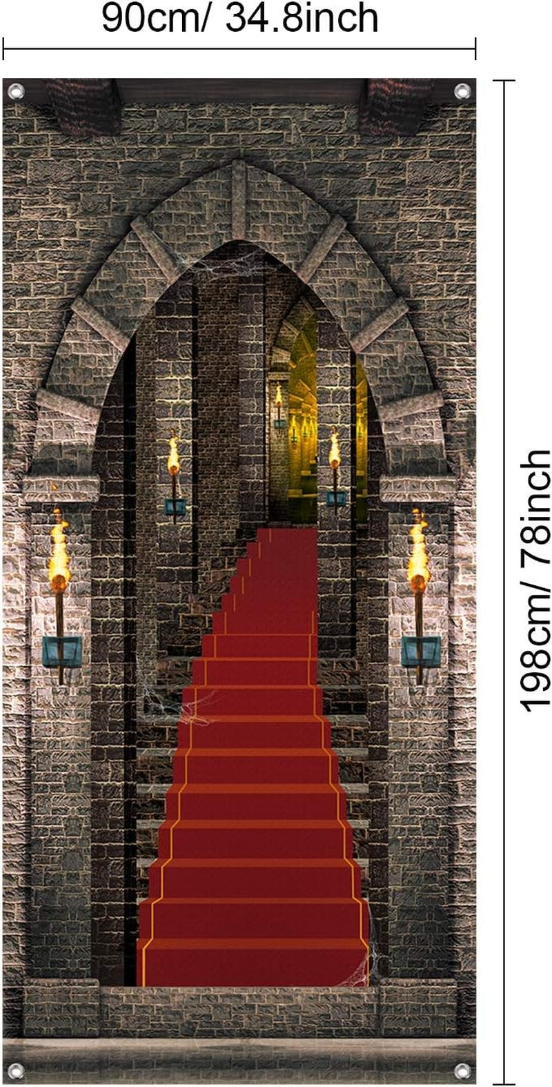 Castle Entrance Door Cover 34.8 X 78 Inches Castle Door Backdrop