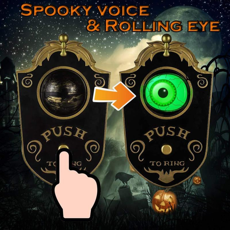 Scary Doorbell with Animated Eyeball