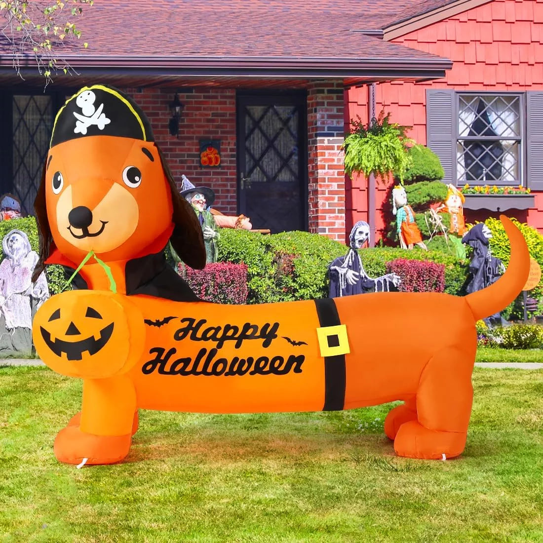 Halloween Inflatable 5 FT Halloween Dog Decorations