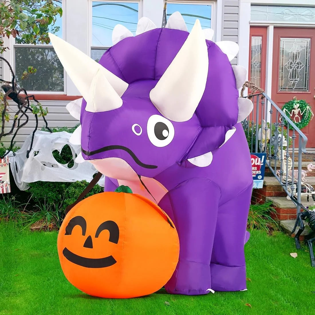 Halloween Inflatable 5 FT Halloween Dinosaur Inflatable