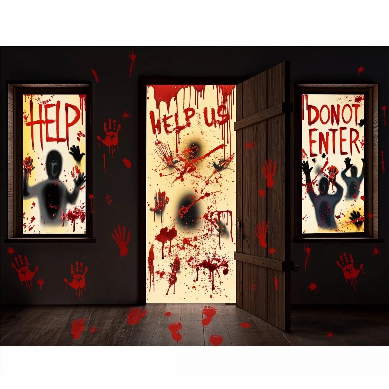Window Clings for Spooky Halloween  Decorations,