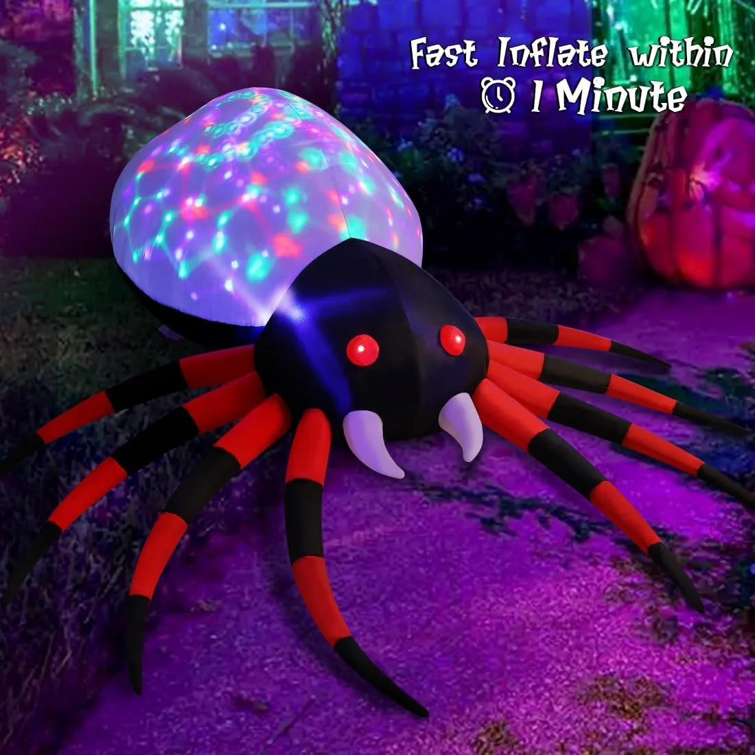 Halloween Inflatable 5 FT Halloween Spider Inflatable