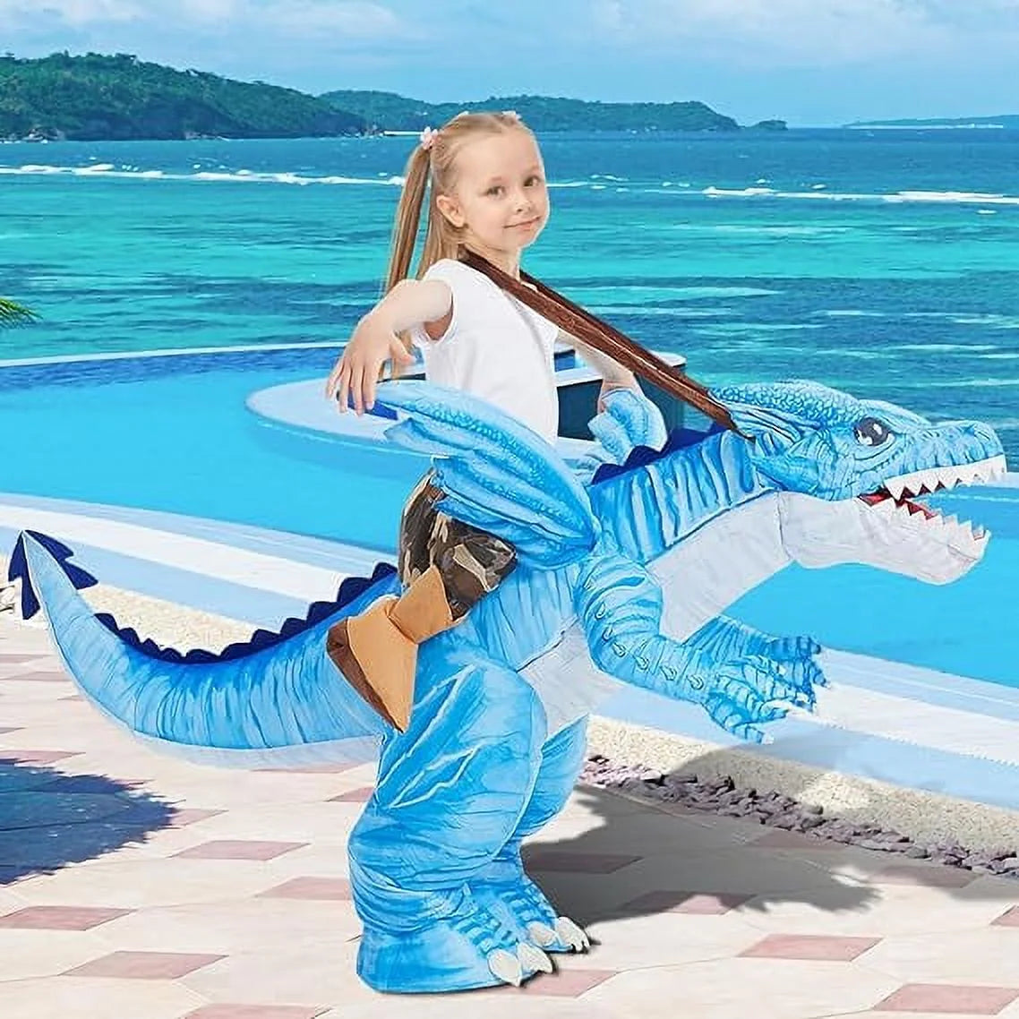 48 Inch Kids Inflatable Dinosaur Costume