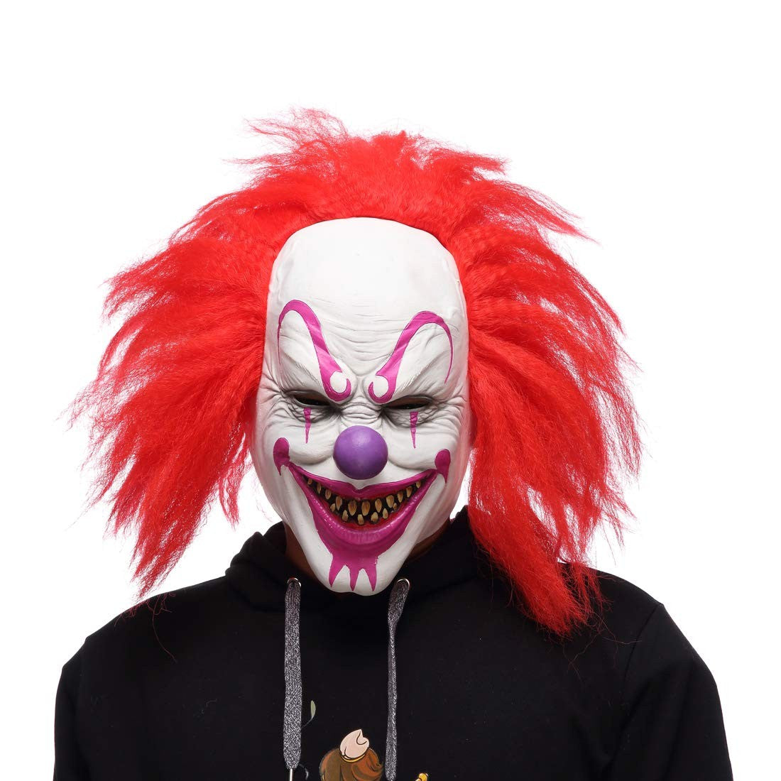 Quligeta Scary Evil Killer Joker Clown Latex Mask Halloween Horror Cosplay Mask