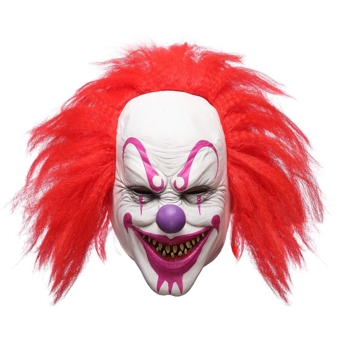 Quligeta Scary Evil Killer Joker Clown Latex Mask Halloween Horror Cosplay Mask