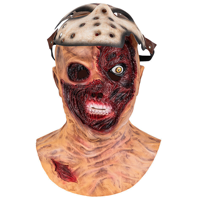 Halloween Mask Latex Head Set "Friday the 13Th" Jason Head 