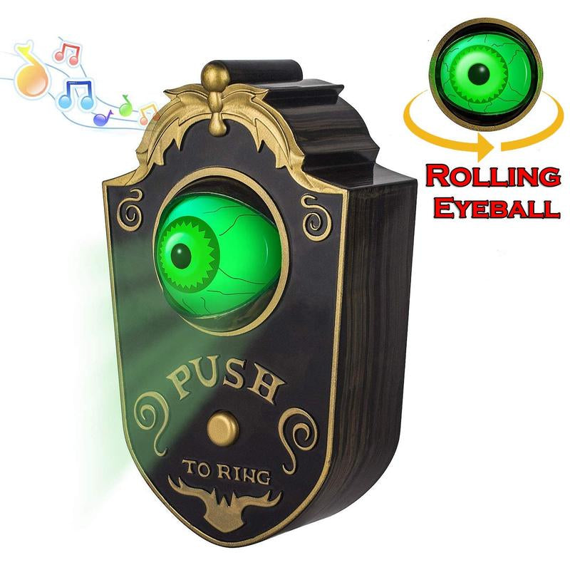 Scary Doorbell with Animated Eyeball