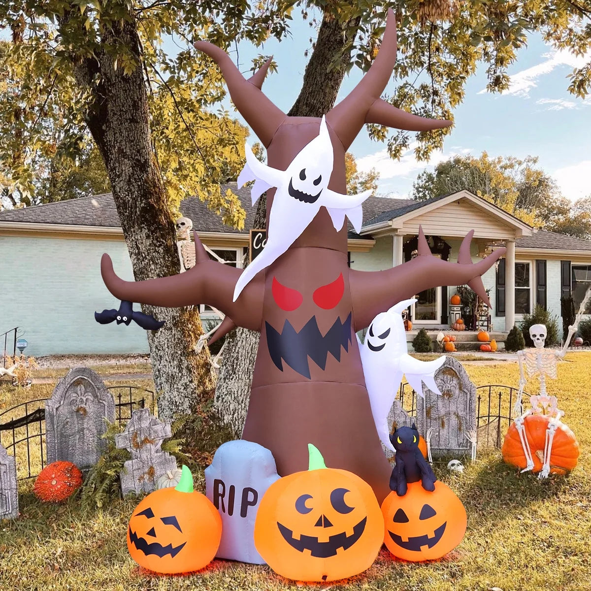 Halloween Inflatable 11.8 FT Inflatable Halloween Tree