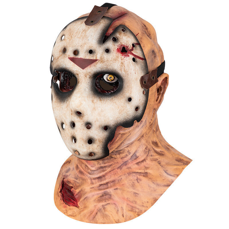 Halloween Mask Latex Head Set "Friday the 13Th" Jason Head 