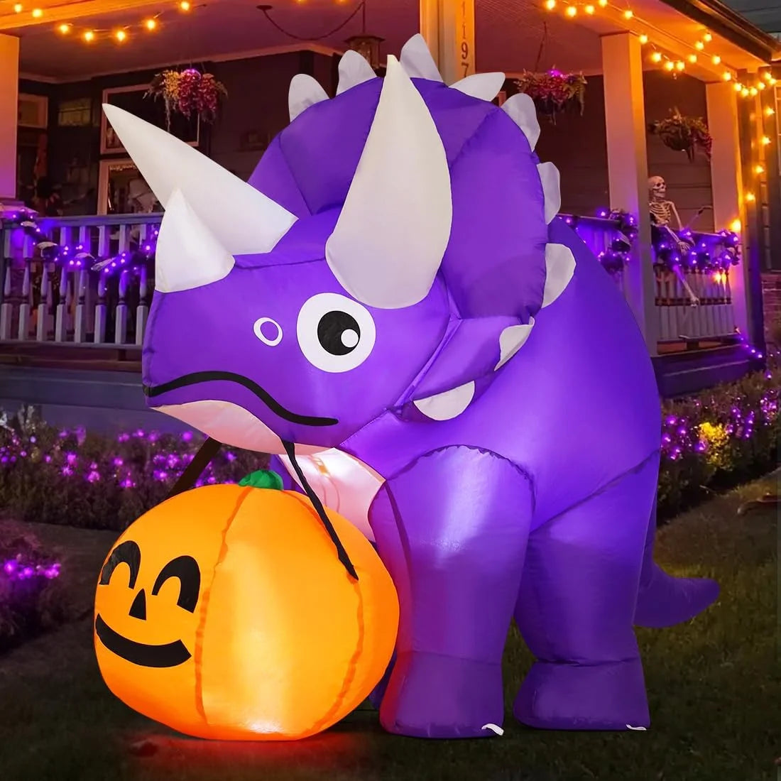Halloween Inflatable 5 FT Halloween Dinosaur Inflatable